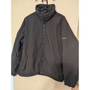 Columbia Sportswear Co. Men's Insulated Black Zip Up Fleece Lined Jacket Coat L